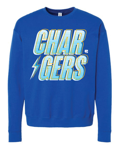 Chargers Retro Fade Fleece