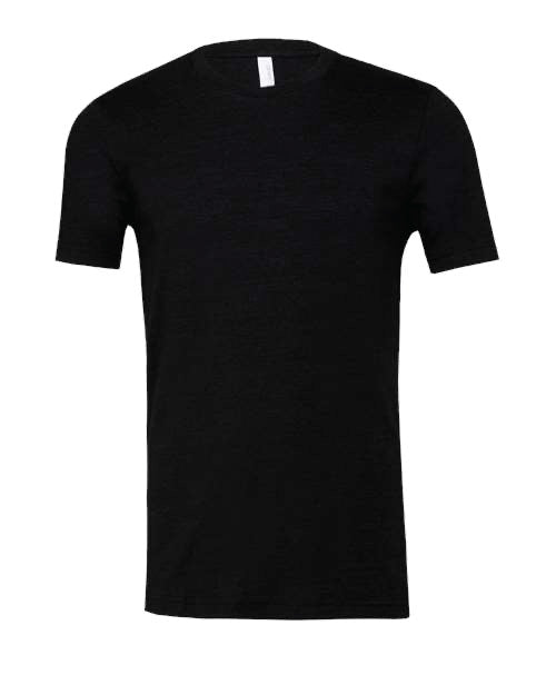 Bella Canvas Black Heather Triblend Tee Large