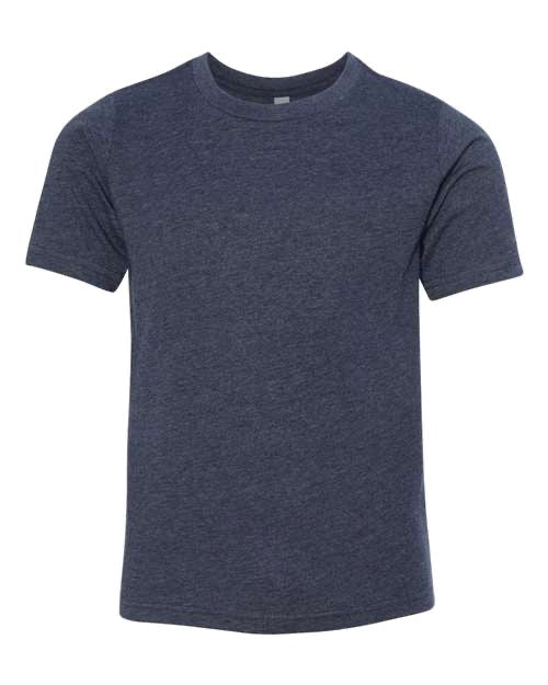 Next Level Heather Navy Youth Tee