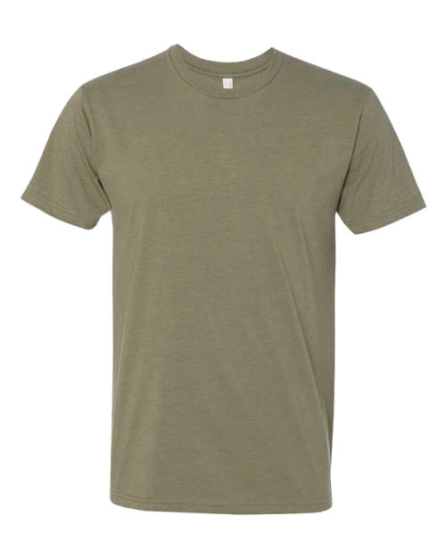 Next Level Heather Olive Tee Medium