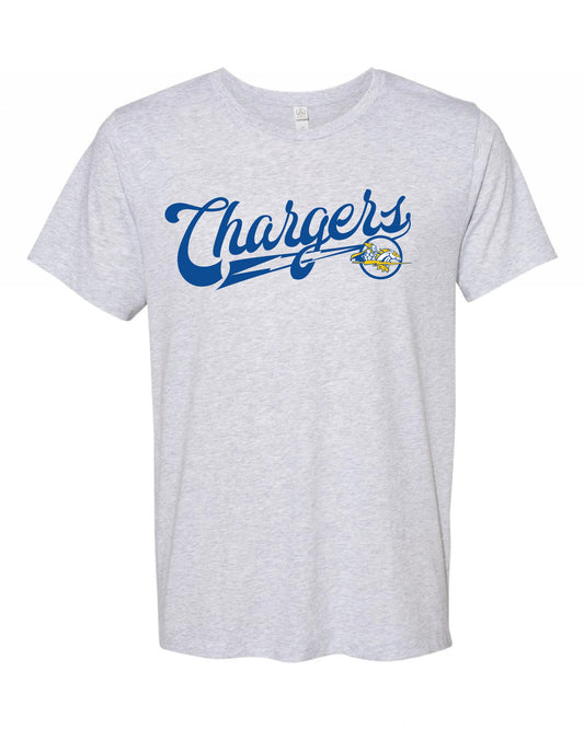 Chargers Vintage Baseball Script tee