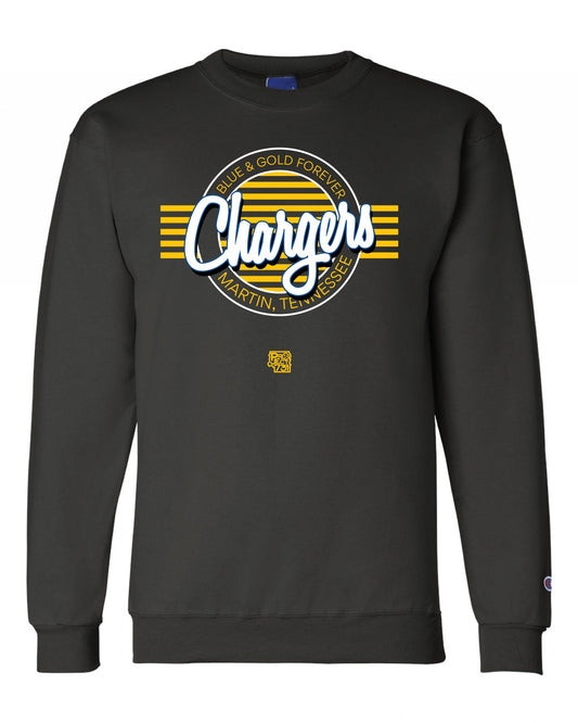 Chargers Circle Crew Fleece