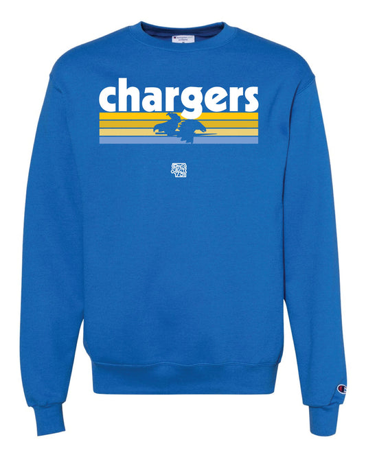 CHARGERS LOGO KNOCKOUT FLEECE