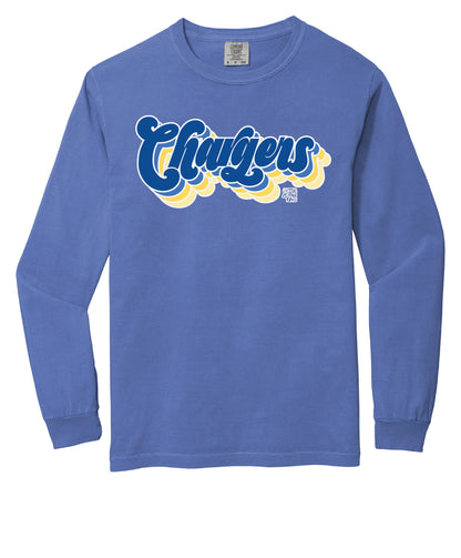 Retro Chargers Script Long Sleeve