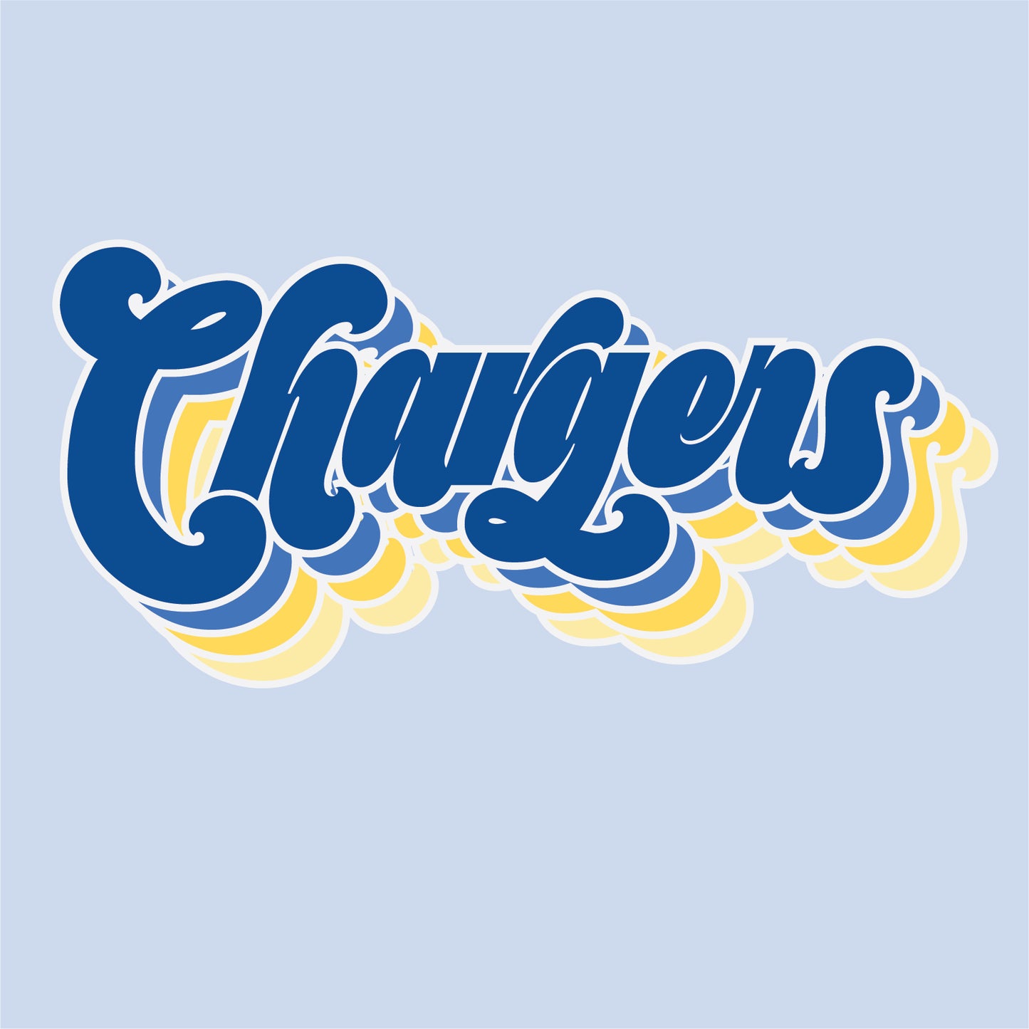 Retro Chargers Script Long Sleeve